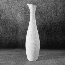 Váza dekoratívna RISO 15 X 60 cm, keramická váza, biela