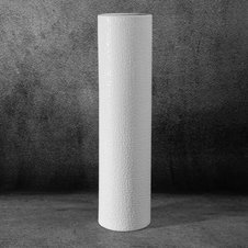 Váza dekoratívna RISO 13 X 50 cm, keramická hlina, biela