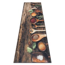Protišmykový prateľný koberec ANDRE 1156 Do kuchyne - varešky, béžový