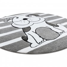 Okrúhly koberec PETIT ŠTEŇA, sivý