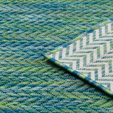 Moderný šnúrkový koberec FISY SIZAL 20776 Cik - cak, modrý