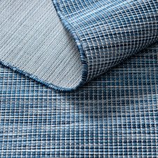 Šnúrkový koberec SIZAL PATIO 2778 Plocho tkaný, modrý