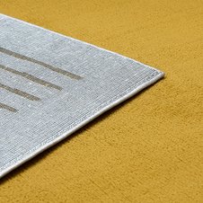 Moderný koberec SPRINGS 904 Geometrický vzor, slonovinová kosť - žltý