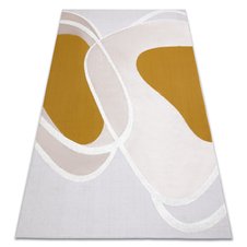 Moderný koberec SPRINGS 910 Abstraktný vzor, béžovo - žltý
