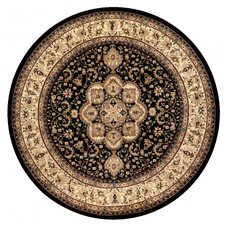 Okrúhly koberec ROYAL ADR model 521 čierny